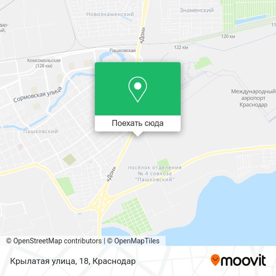 Карта Крылатая улица, 18
