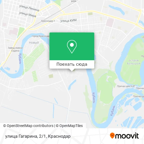 Карта улица Гагарина, 2/1