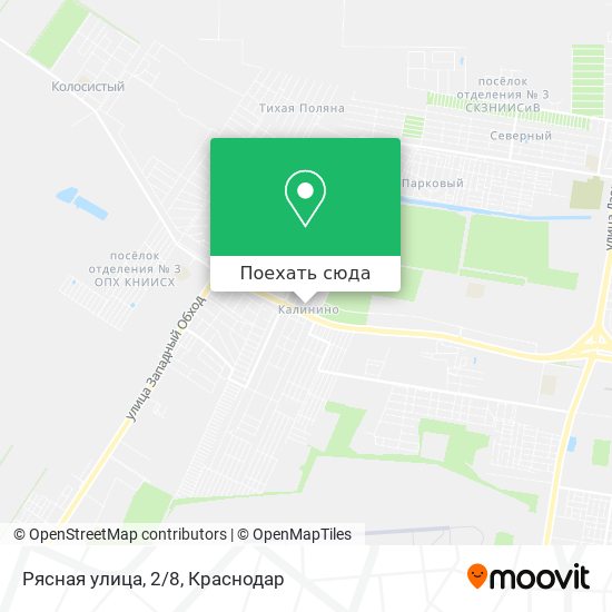 Карта Рясная улица, 2/8