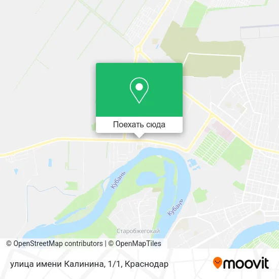 Карта улица имени Калинина, 1/1