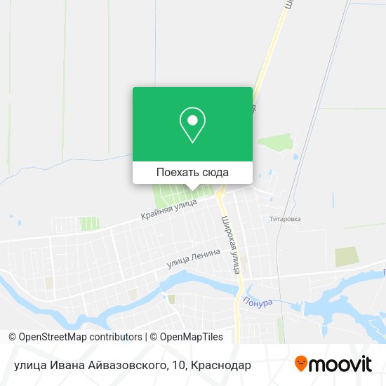 Карта улица Ивана Айвазовского, 10