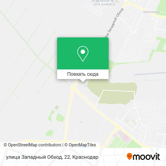 Карта улица Западный Обход, 22