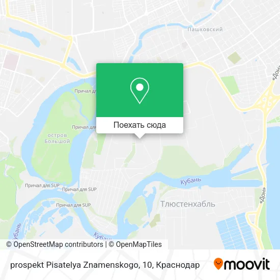 Карта prospekt Pisatelya Znamenskogo, 10