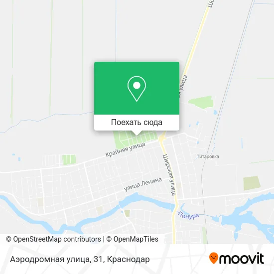Карта Аэродромная улица, 31