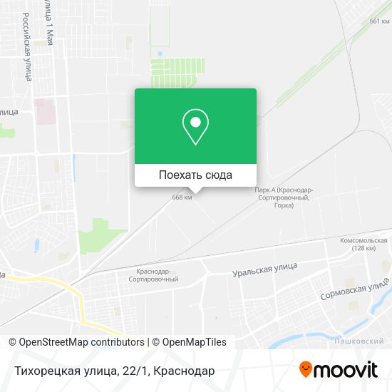 Карта Тихорецкая улица, 22/1