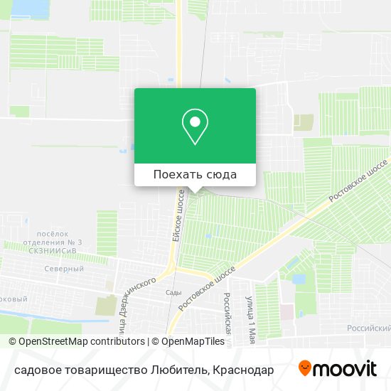 Карта садовое товарищество Любитель