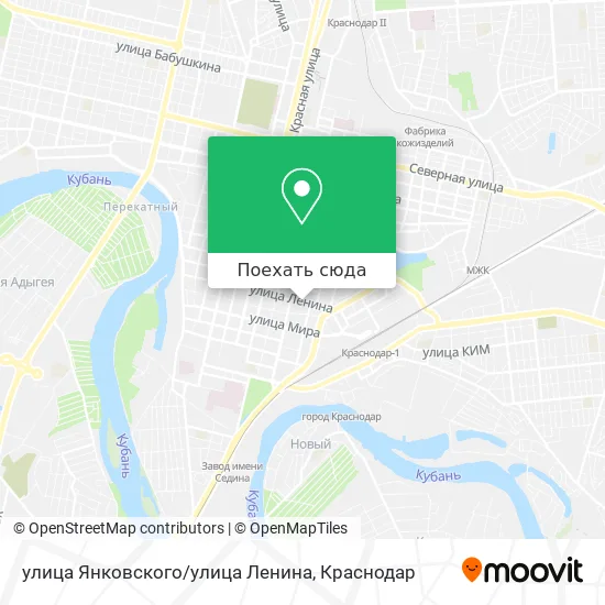 Карта улица Янковского/улица Ленина
