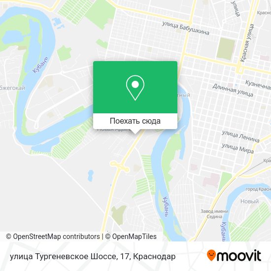 Карта улица Тургеневское Шоссе, 17