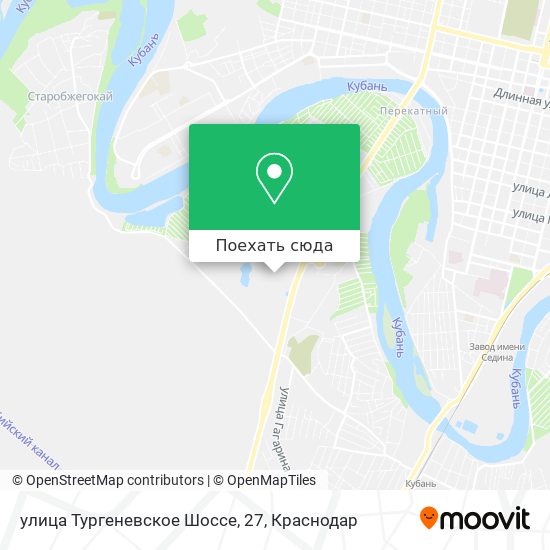 Карта улица Тургеневское Шоссе, 27