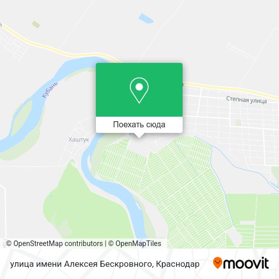 Карта улица имени Алексея Бескровного