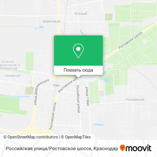 Карта Российская улица / Ростовское шоссе