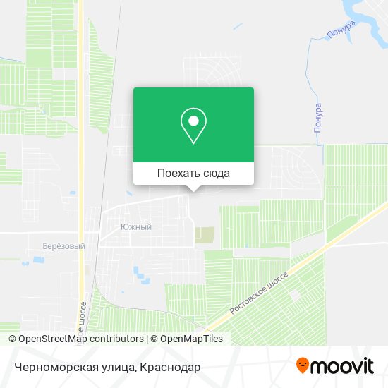 Карта Черноморская улица