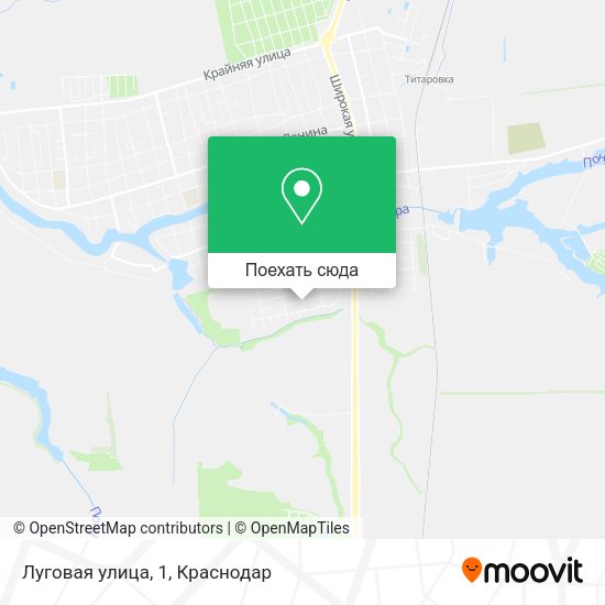 Карта Луговая улица, 1
