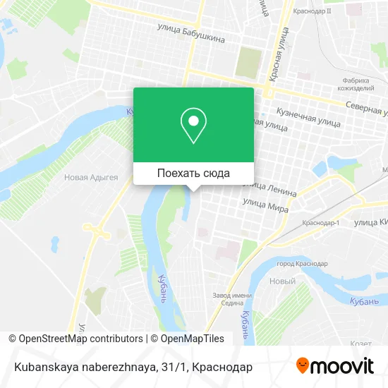 Карта Kubanskaya naberezhnaya, 31/1