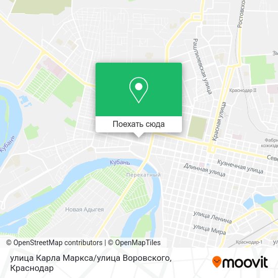 Карта улица Карла Маркса / улица Воровского
