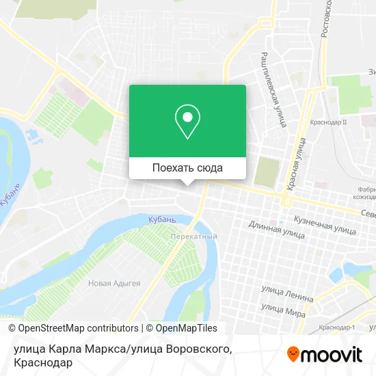 Карта улица Карла Маркса / улица Воровского