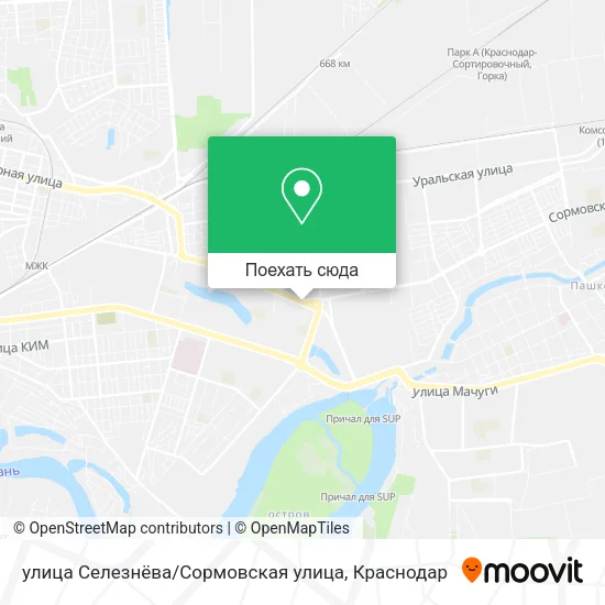 Карта улица Селезнёва / Сормовская улица