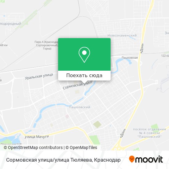 Карта Сормовская улица/улица Тюляева