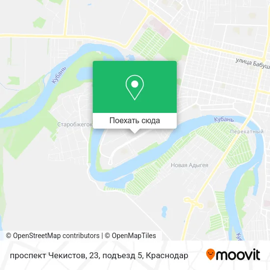 Карта проспект Чекистов, 23, подъезд 5