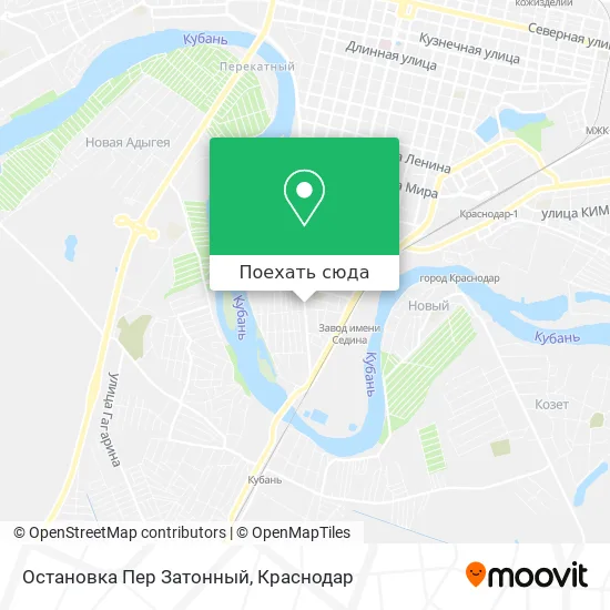 Карта Остановка Пер Затонный