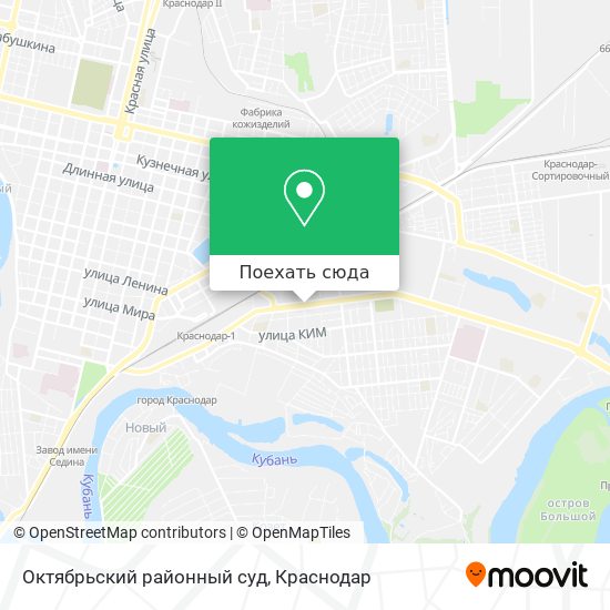 Карта Октябрьский районный суд
