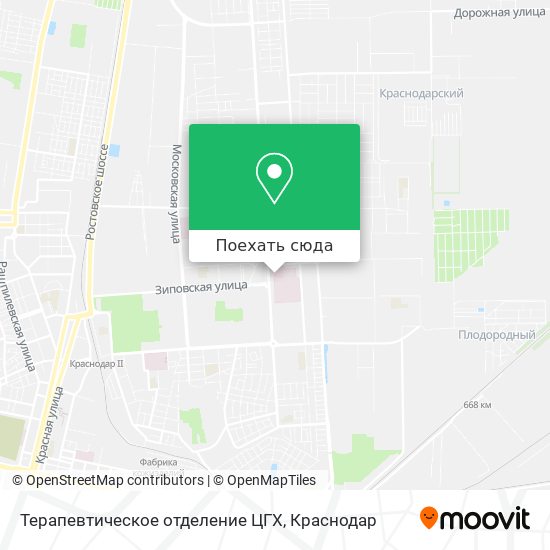 Карта Терапевтическое отделение ЦГХ