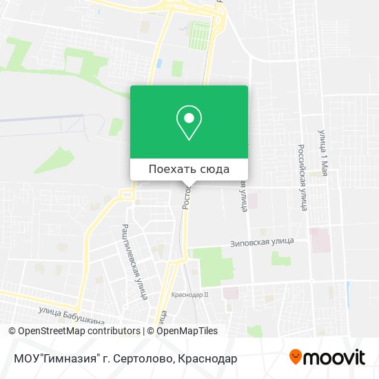 Карта МОУ"Гимназия" г. Сертолово