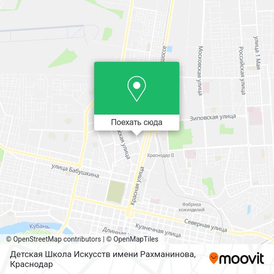 Карта Детская Школа Искусств  имени Рахманинова