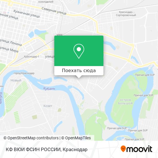 Карта КФ ВЮИ ФСИН РОССИИ