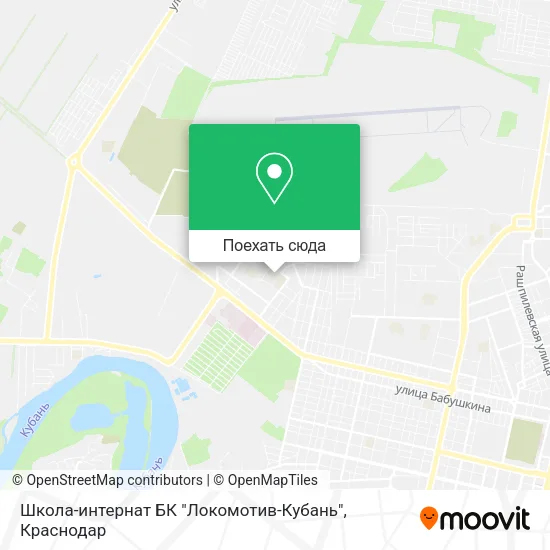 Карта Школа-интернат БК "Локомотив-Кубань"