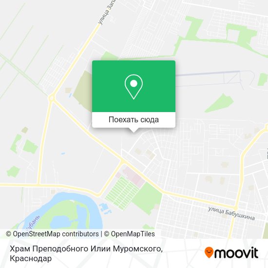 Карта Храм Преподобного Илии Муромского