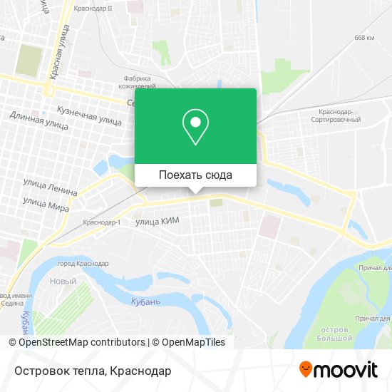 Карта Островок тепла