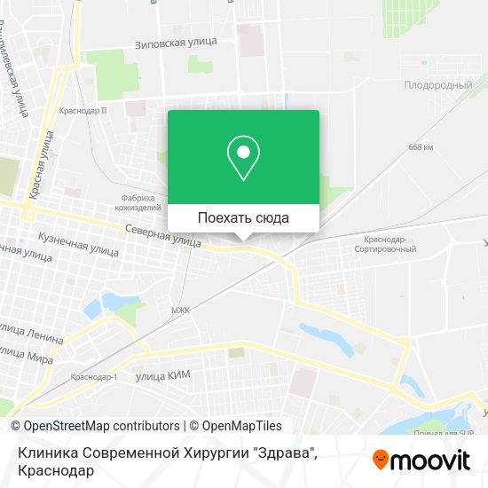 Карта Клиника Современной Хирургии "Здрава"