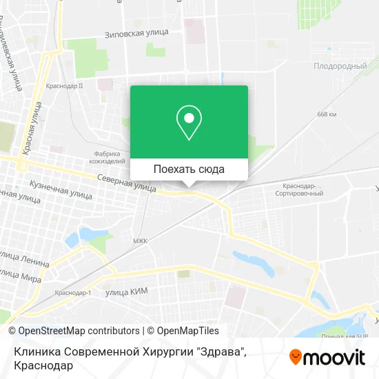 Карта Клиника Современной Хирургии "Здрава"