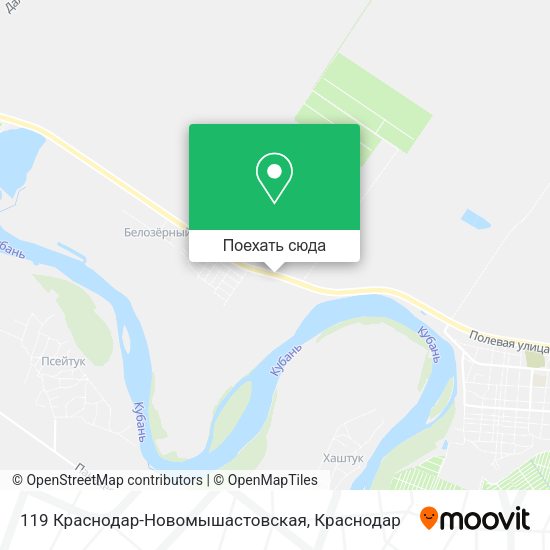 Карта 119 Краснодар-Новомышастовская