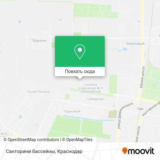 Карта Санторини бассейны