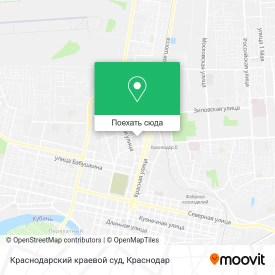 Карта Краснодарский краевой суд
