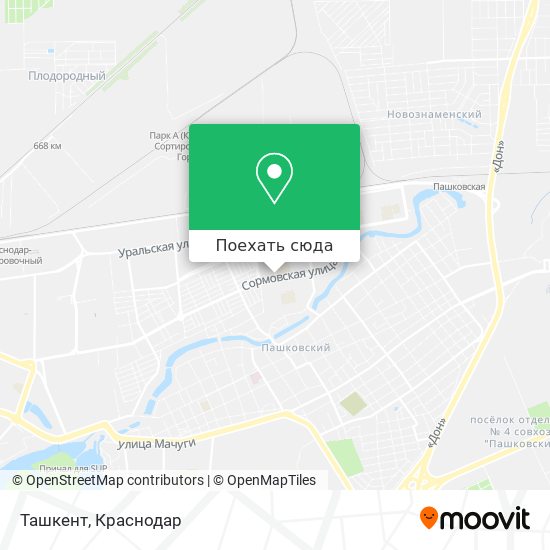 Карта Ташкент