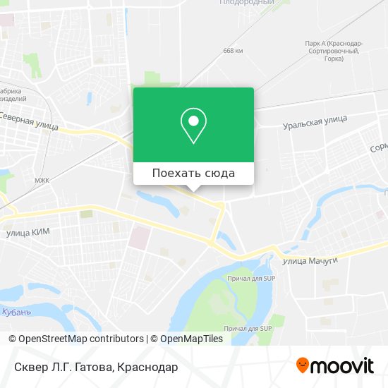 Карта Сквер Л.Г. Гатова