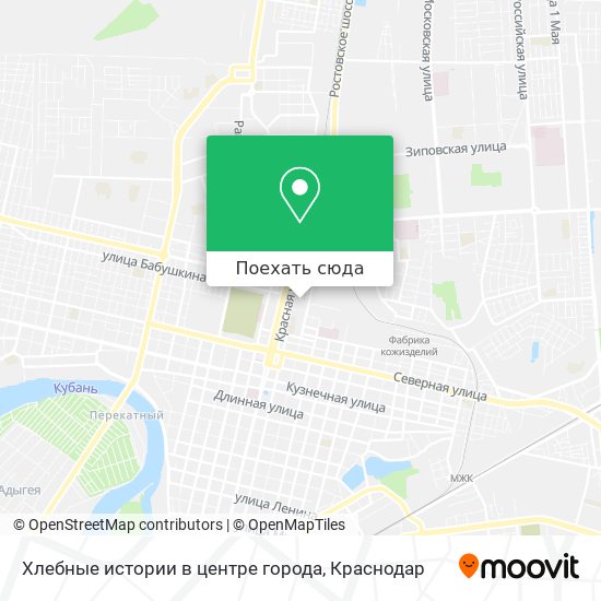 Карта Хлебные истории в центре города