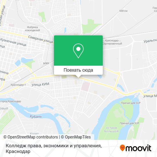 Карта Колледж права, экономики и управления