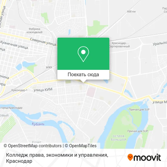 Карта Колледж права, экономики и управления