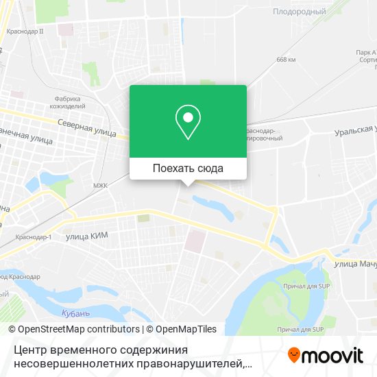 Карта Центр временного содержиния несовершеннолетних правонарушителей
