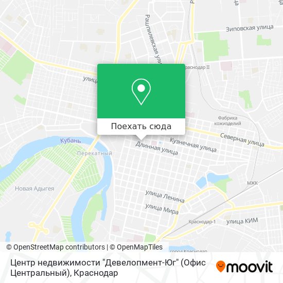 Карта Центр недвижимости "Девелопмент-Юг" (Офис Центральный)
