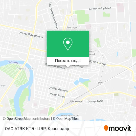 Карта ОАО АТЭК КТЭ - ЦЭР
