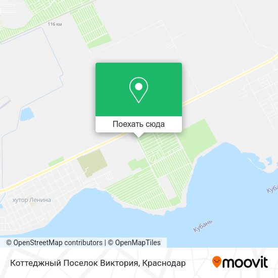 Карта Коттеджный Поселок Виктория