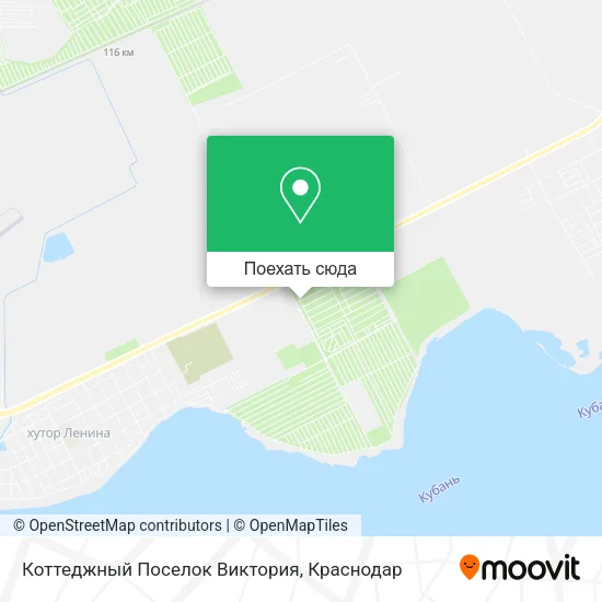 Карта Коттеджный Поселок Виктория