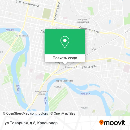 Карта ул.Товарная, д.8