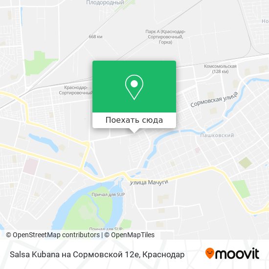 Карта Salsa Kubana на Сормовской 12е