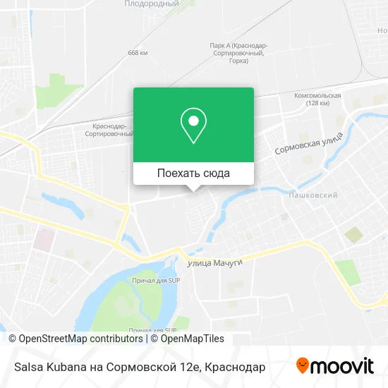Карта Salsa Kubana на Сормовской 12е